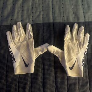 Nike TCU Horned Frogs NCAA White Football Gloves